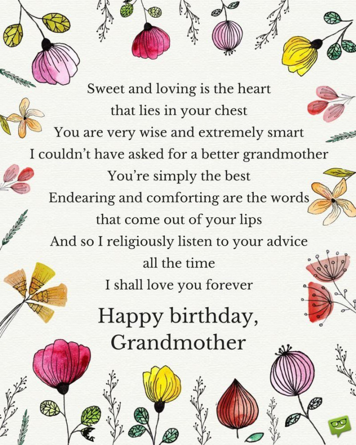 Pin by My info on Birthday cards  Poem for grandma birthday