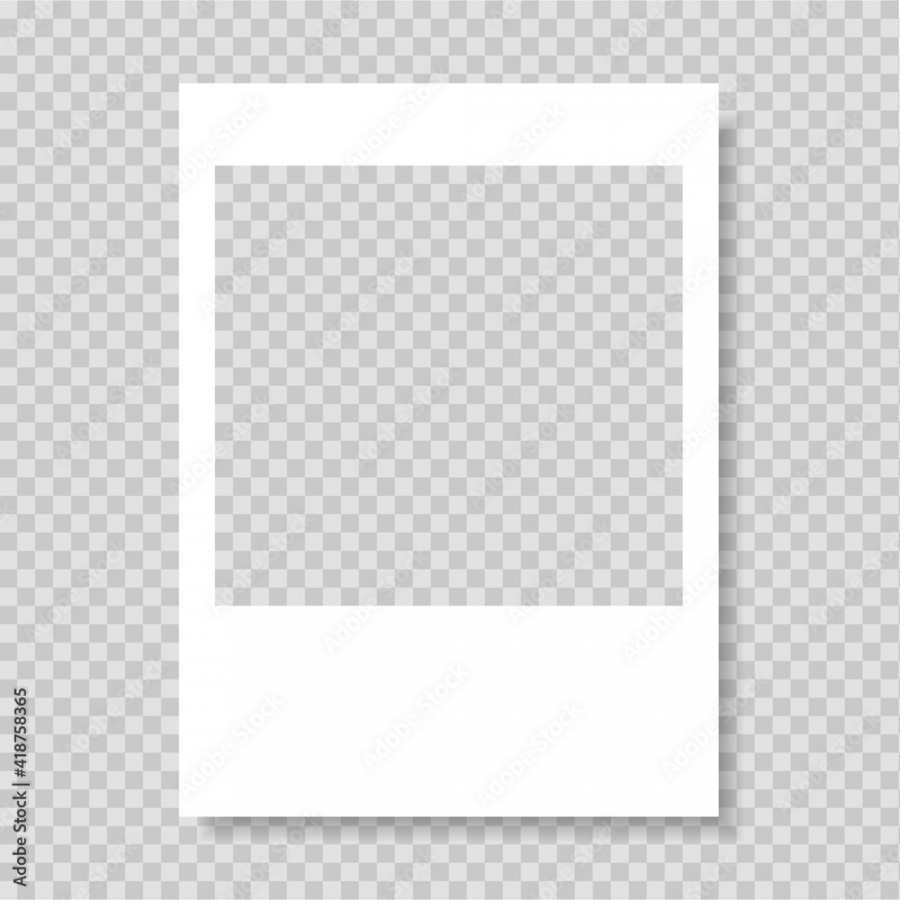 Polaroid frame, vector. Photo frame. Frame-border template