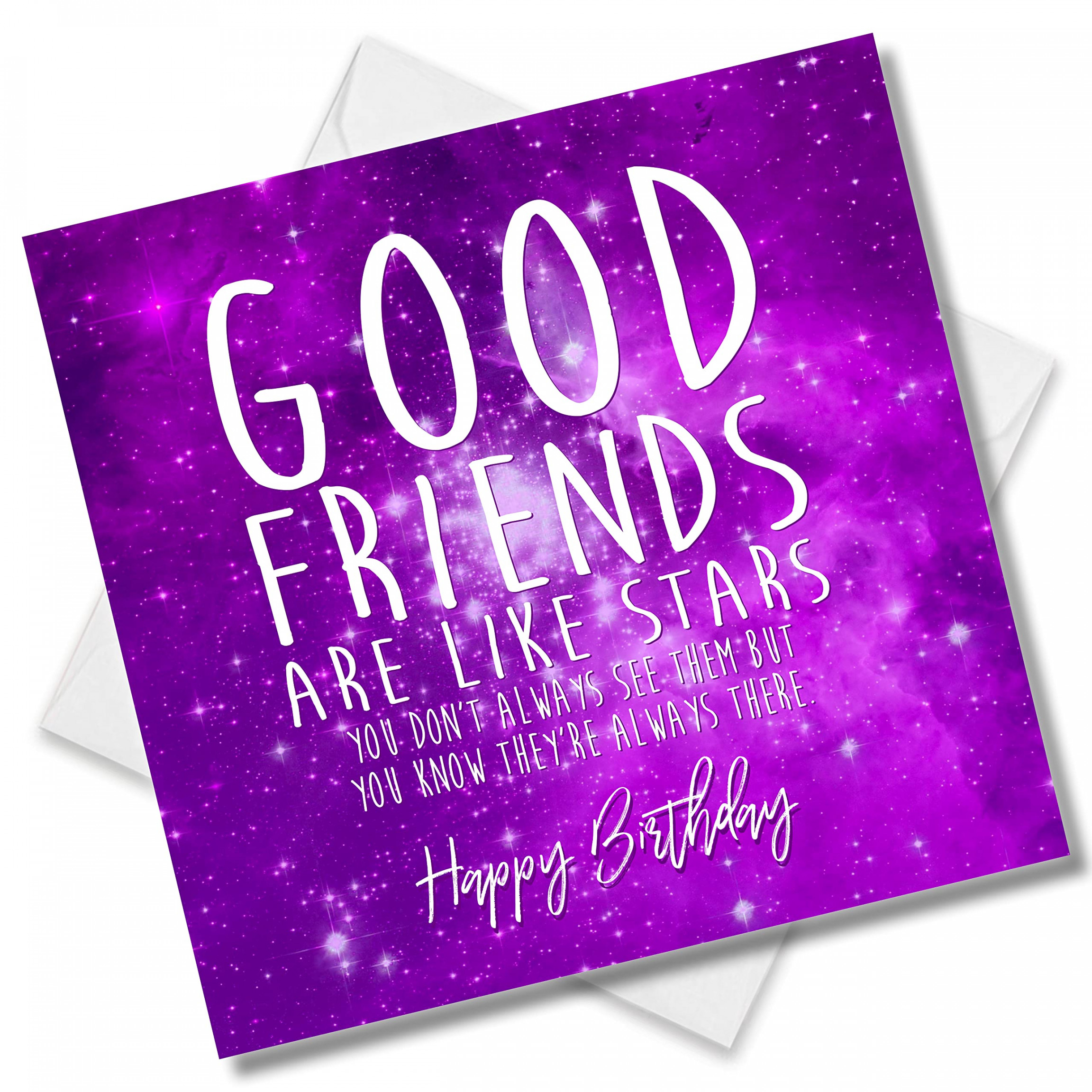 Punkcards - Geburtstagskarte für beste Freundin – Good friends are like  stars – Friend Birthday CardMehr anzeigen Punkcards - Geburtstagskarte für