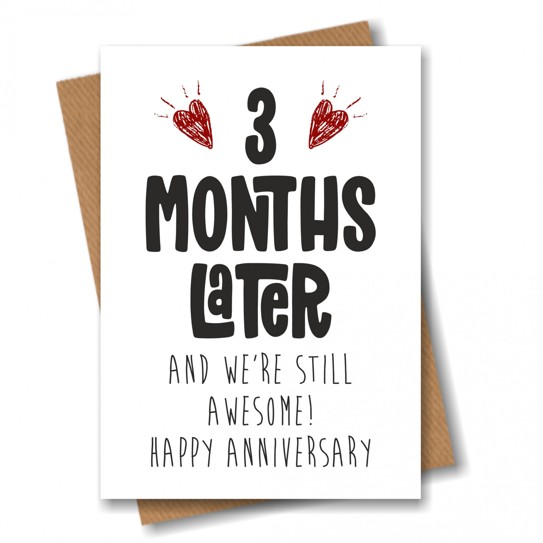 rd Month Anniversary Card  Months Later and Still Awesome - Etsy