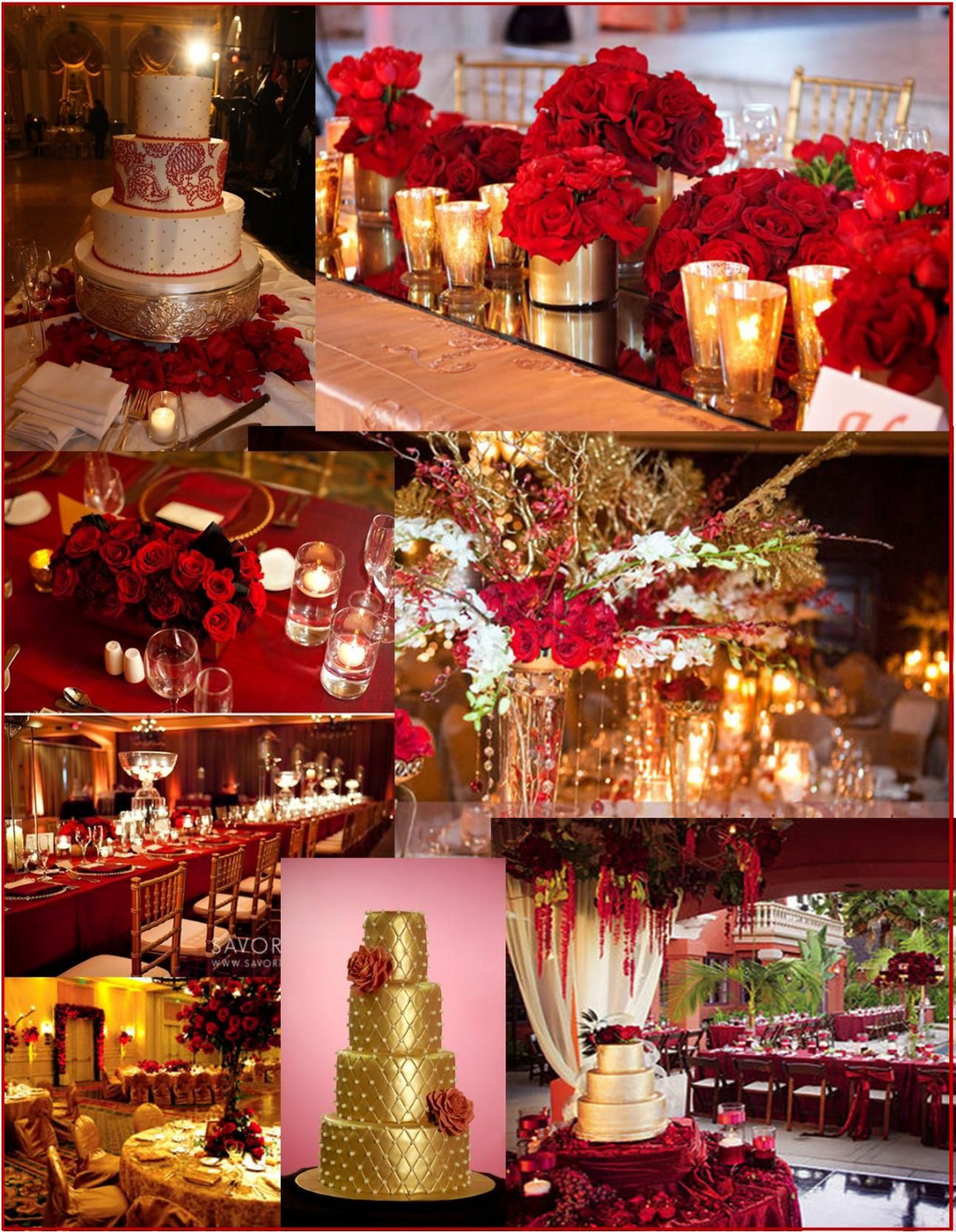 Red and Gold Wedding and event ideas  Red wedding theme, Red