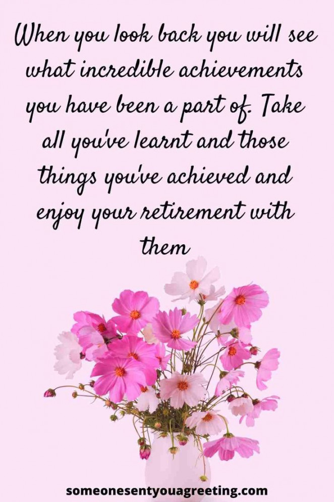 Retirement Messages to an Employee or Staff Member - Someone Sent