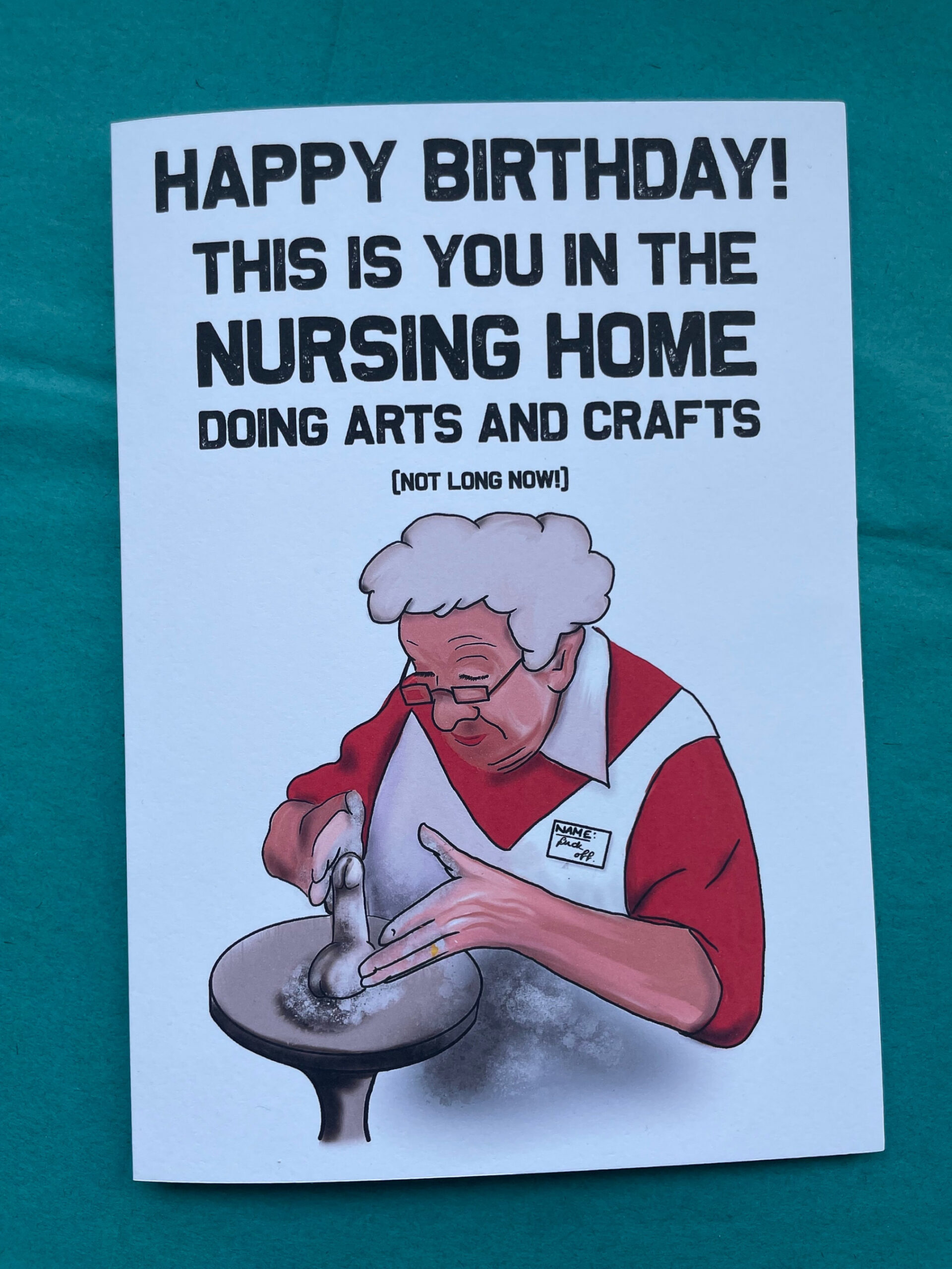 Rude Funny Happy Birthday Card Funny Getting Old Nursing - Etsy