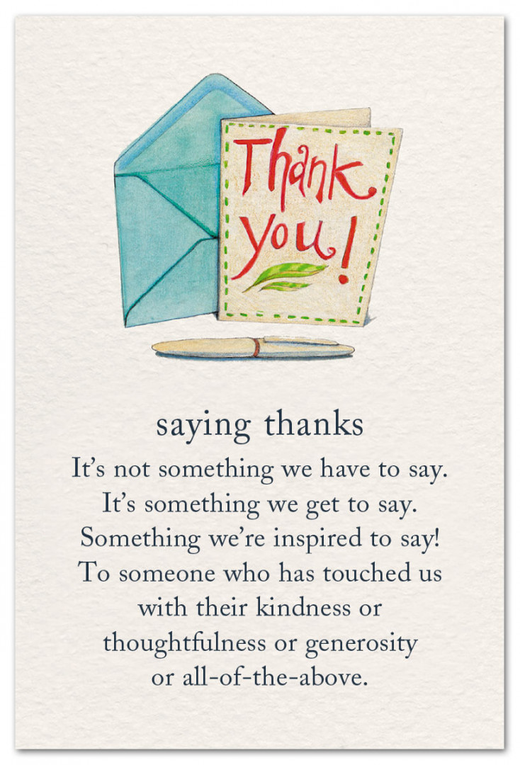 Saying Thanks  Thank You Card  cardthartic