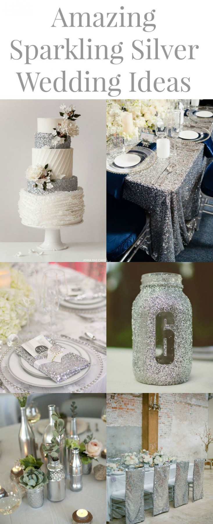 Silver Wedding Ideas - Rustic Wedding Chic  Wedding