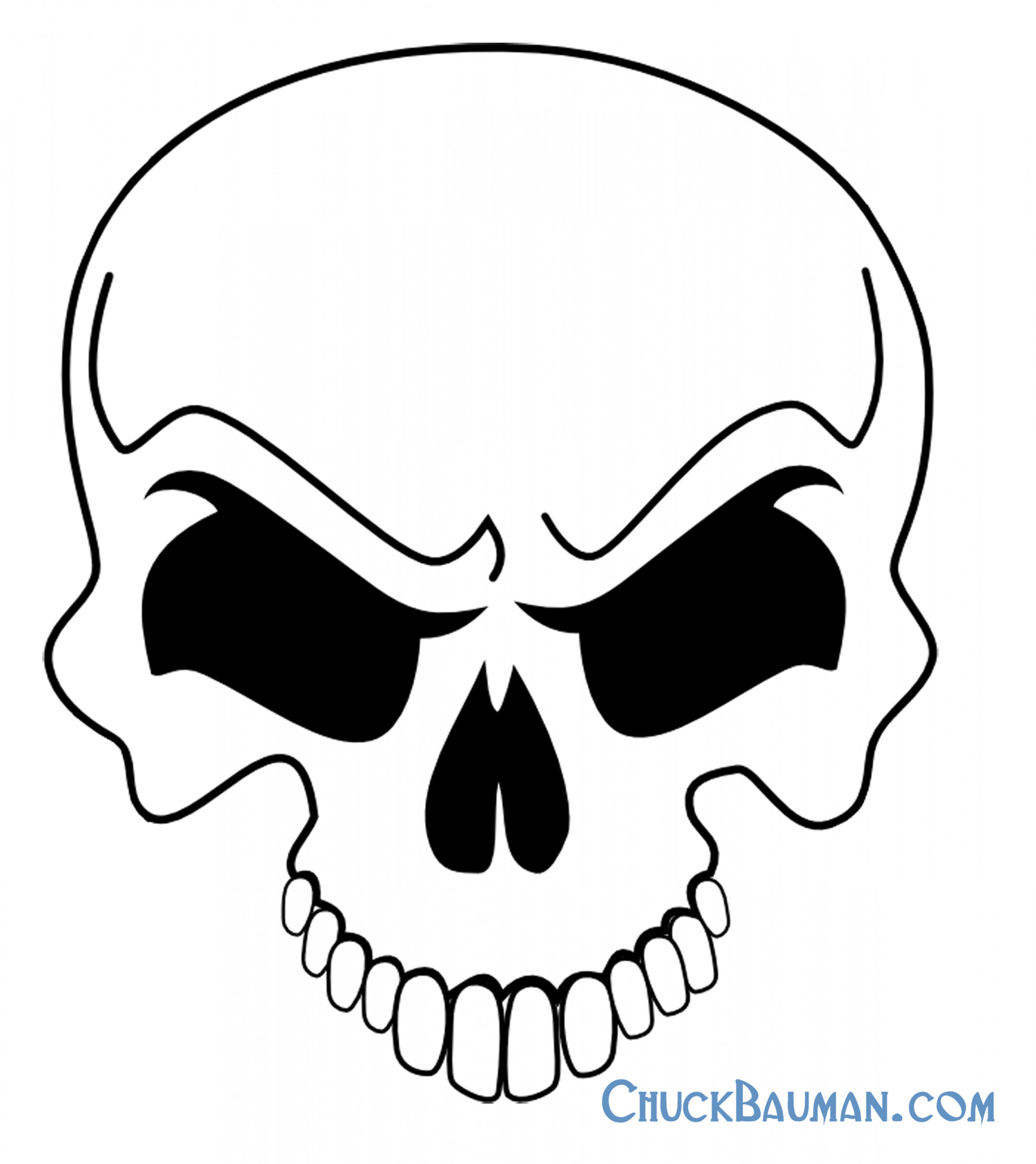 Skulls Airbrushing - FREE Skull Airbrushing Stencils - FREE