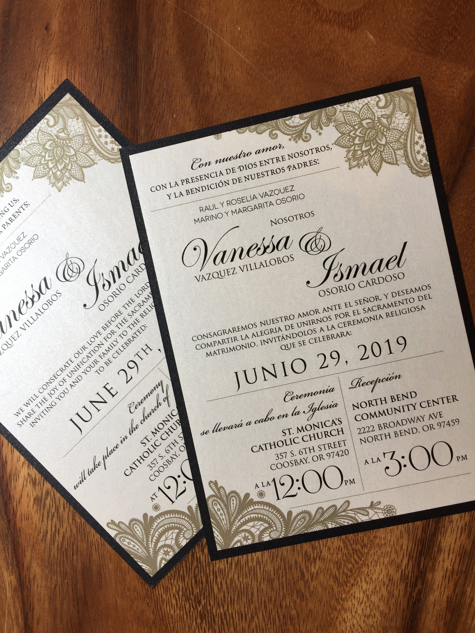 Spanish Wedding Invitation Lace Wedding Invitation Lace - Etsy