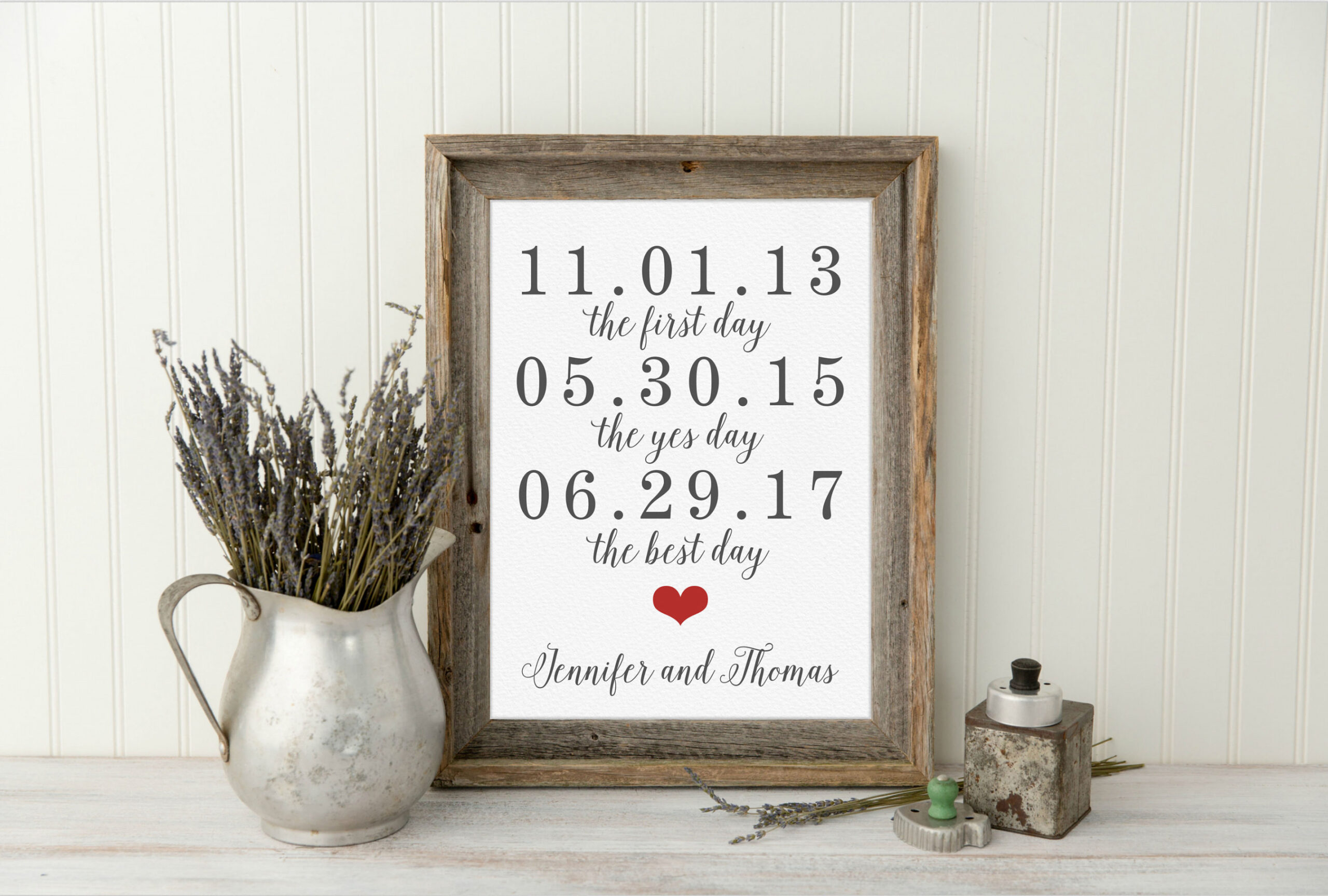 st Anniversary Gift for Husband Gift for Wife First - Etsy