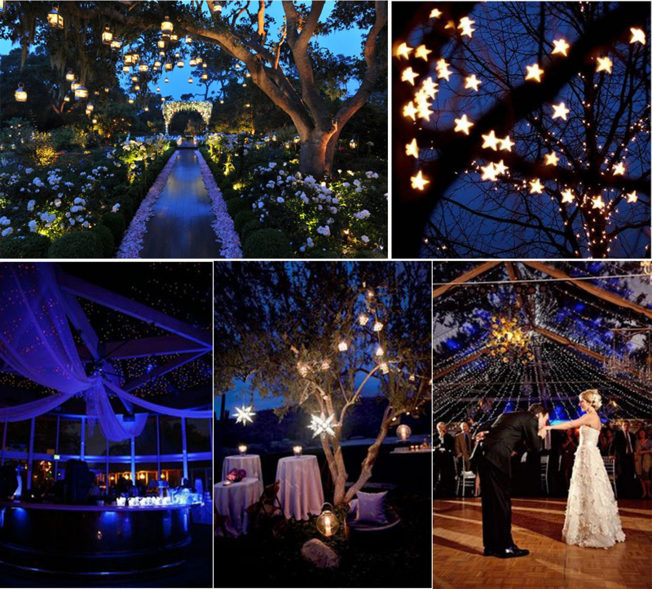 Starry night theme wedding inspirations  Starry night wedding