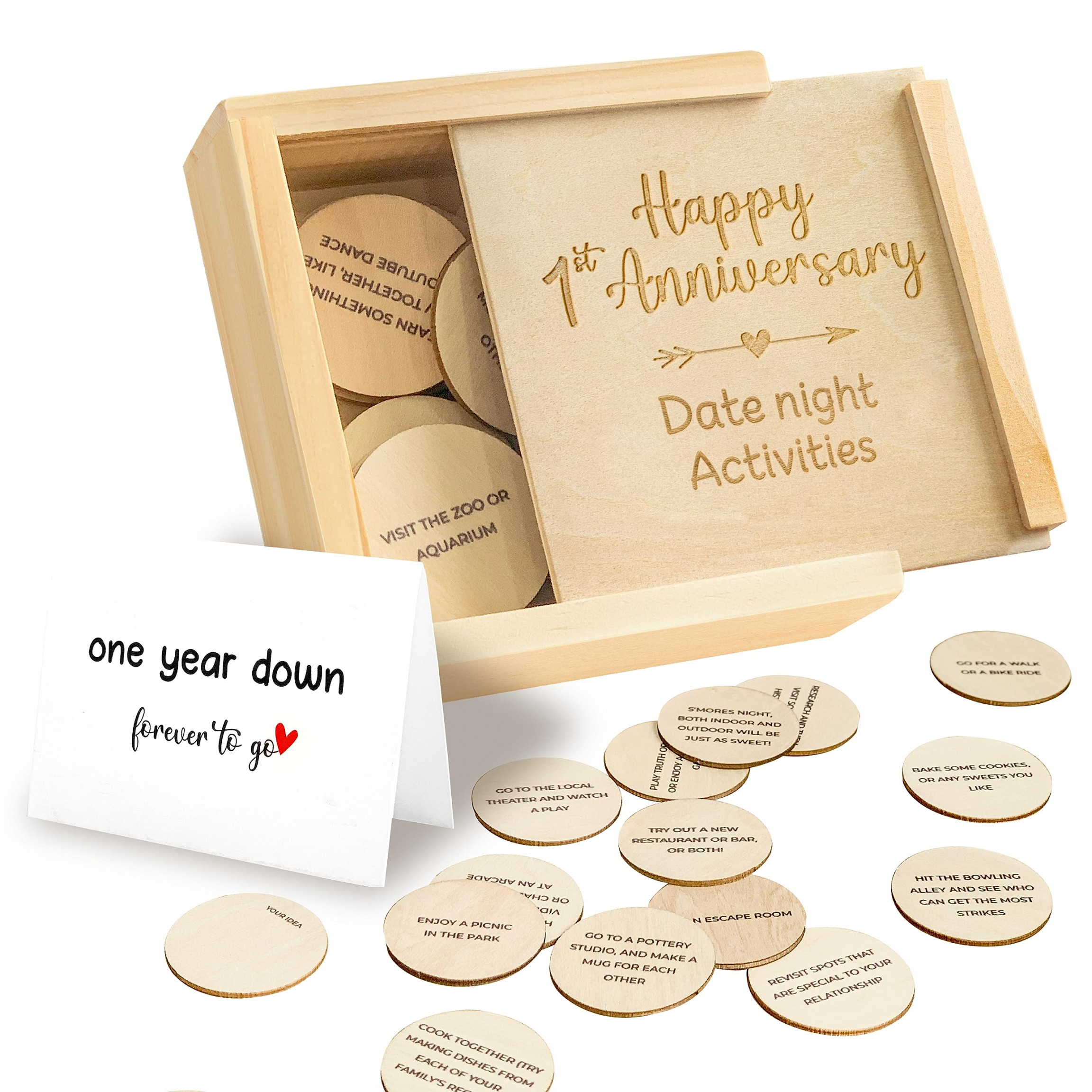 STOFINITY  Year Anniversary Wooden Gifts for Boyfriend