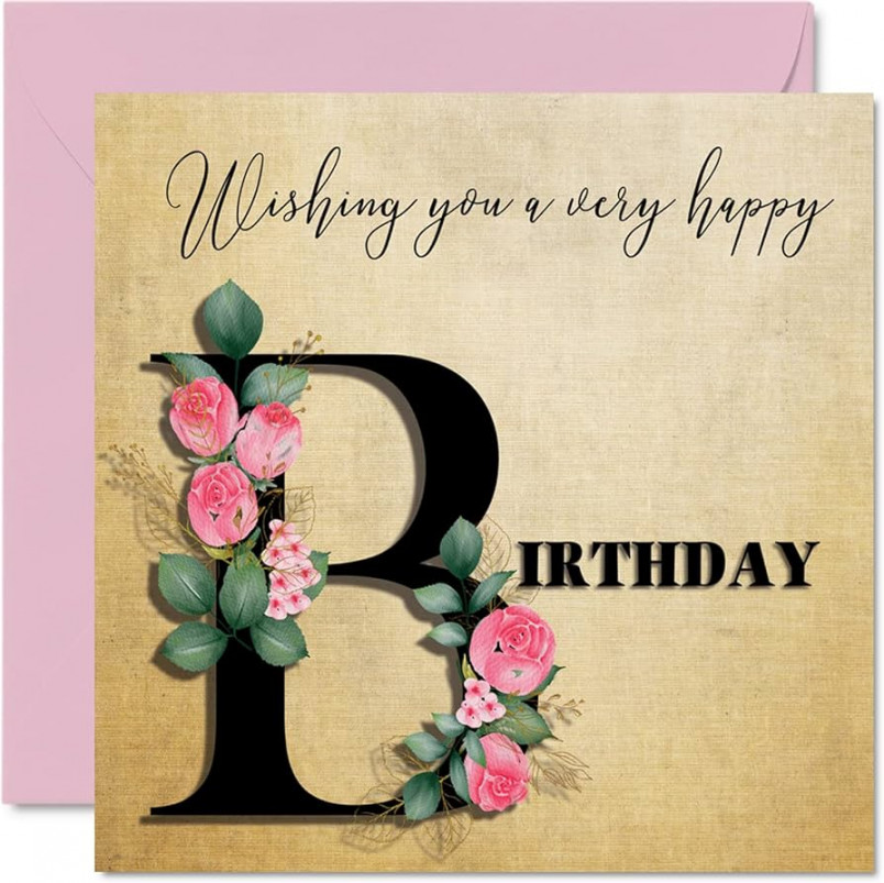 Stuff Special Birthday Cards for Women and Her - Floral Roses Flowers -  Happy Birthday Card for Mom, Sister, Daughter, Aunt, Nanny, Grandma,  Friend,