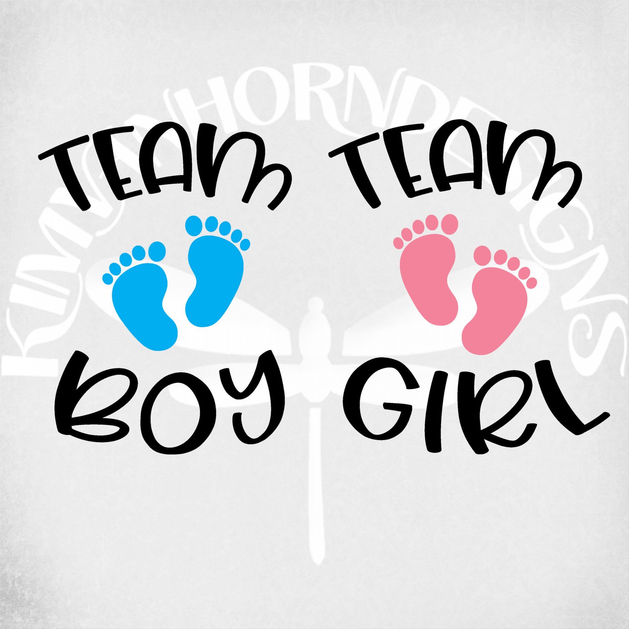 Team Boy & Team Girl svg Gender Reveal Schwangerschaft svg - Etsy