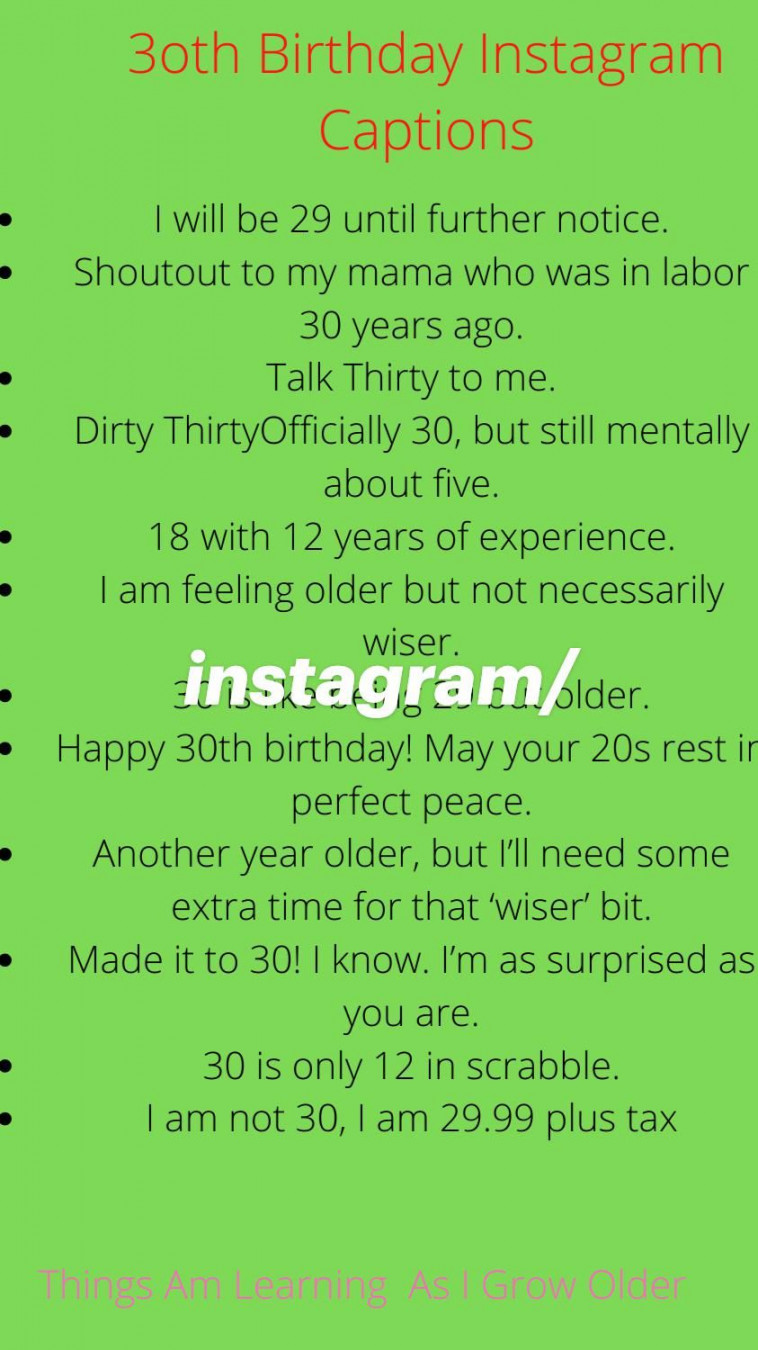 th Birthday Instagram Captions  Birthday captions instagram