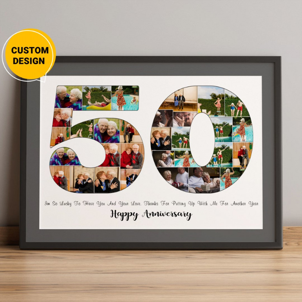 th Wedding Anniversary Collage Gift Ideas For Friends