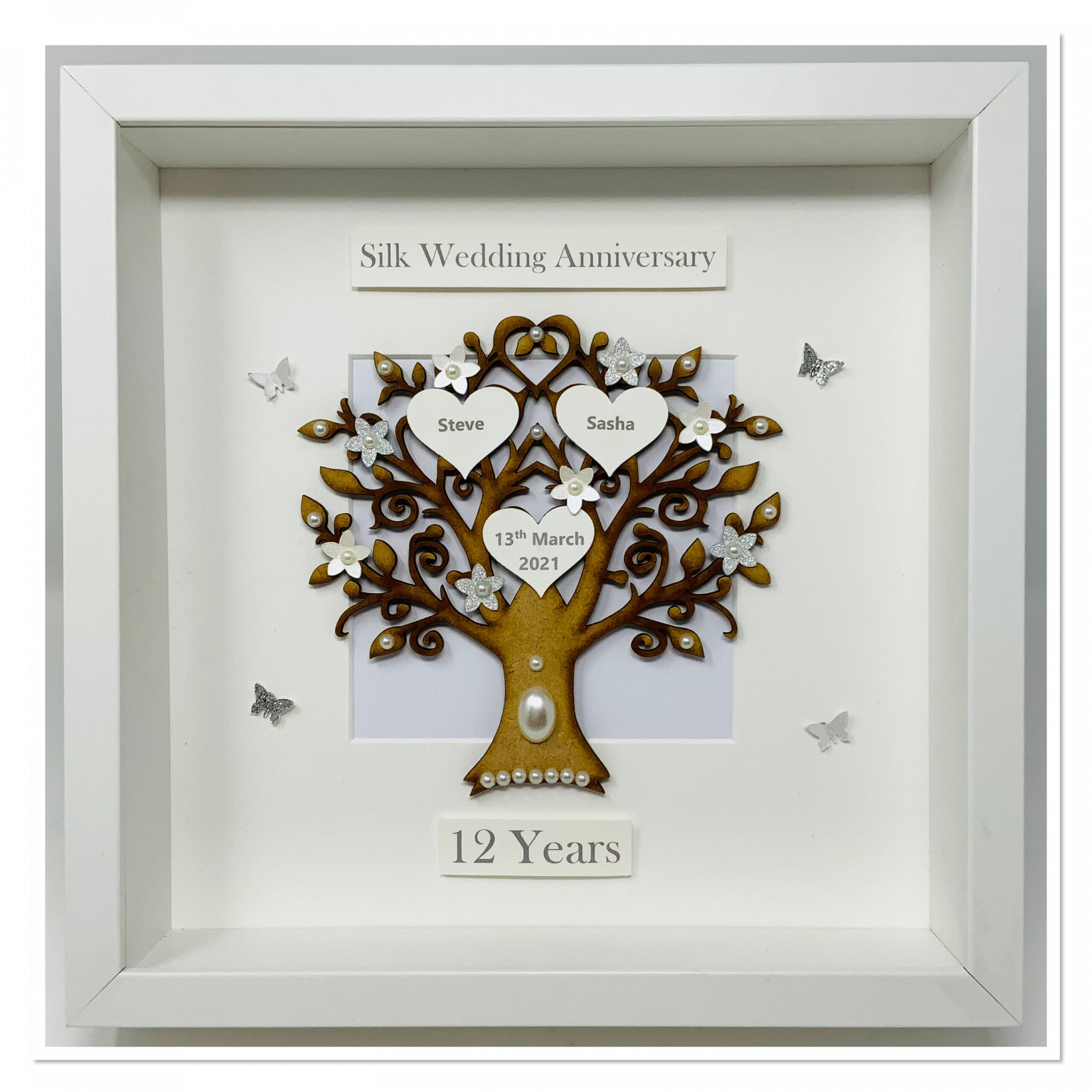 th  Years Silk Wedding Anniversary Gift Present Married - Etsy