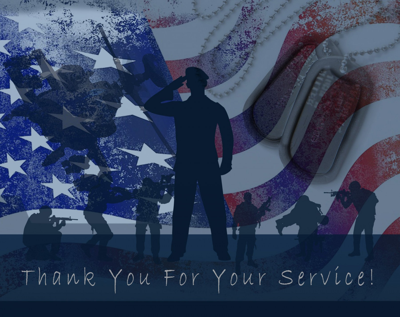 Thank you for your Service Cards - USA - American Flag - Patriotic -  Military - Blank - Inside Includes Cards and Envelopes -  x