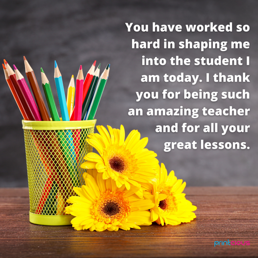 Thank You Teacher!  Messages to Express Your Appreciation