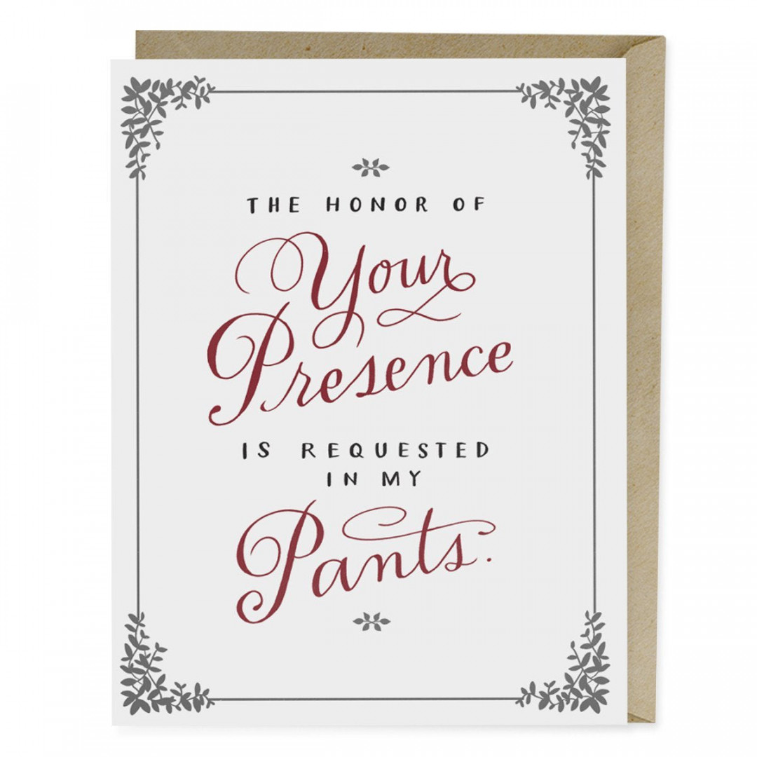 The Honor of Your Presence Love & Anniversary Card by Em & Friends