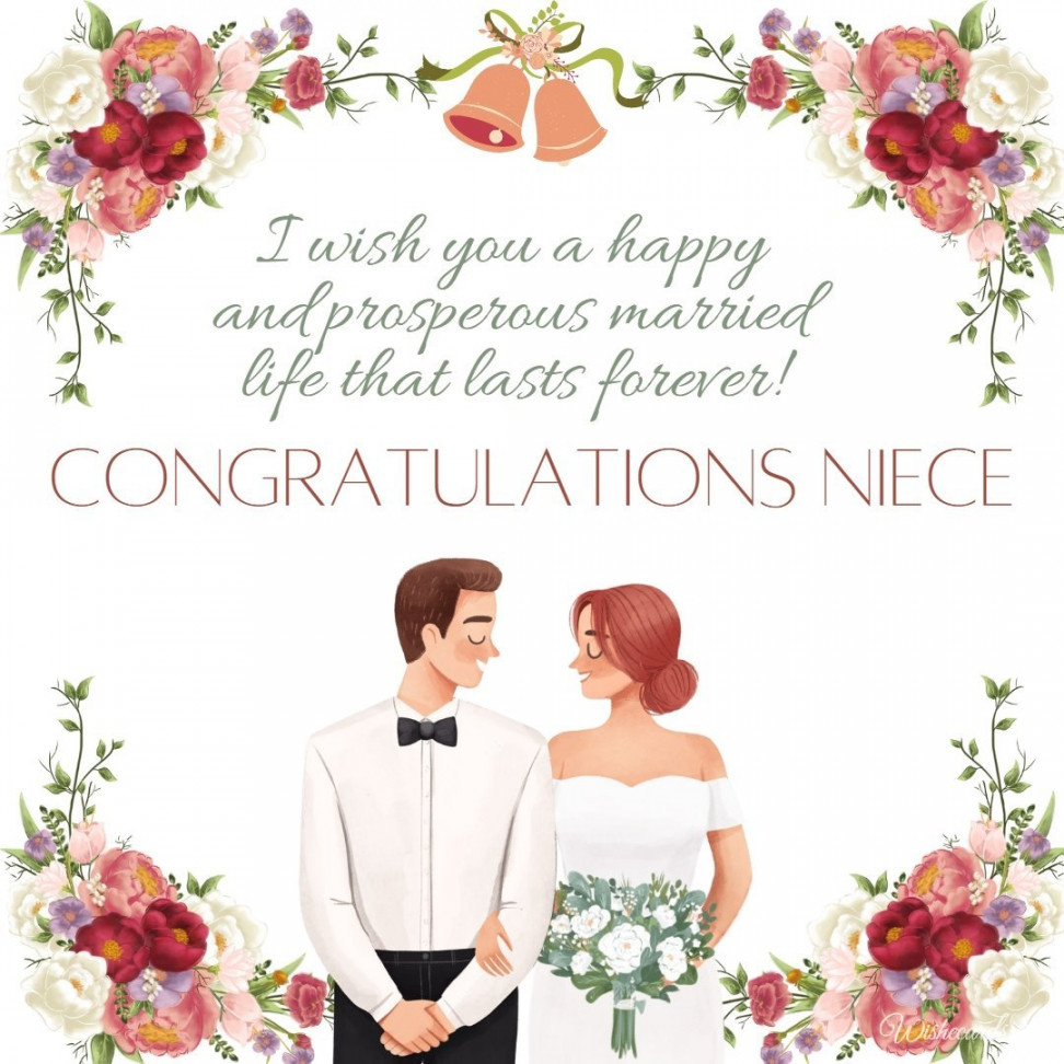 Top  Wedding Cards For Niece With Best Wishes From Aunt And Uncle