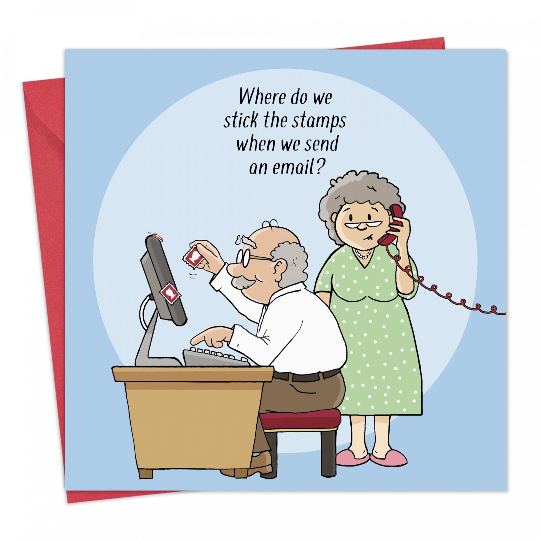 Twizler Funny Card with Confused Grandparents - Blank Card - Happy Birthday  Card - Humour Card - MotSee more Twizler Funny Card with Confused