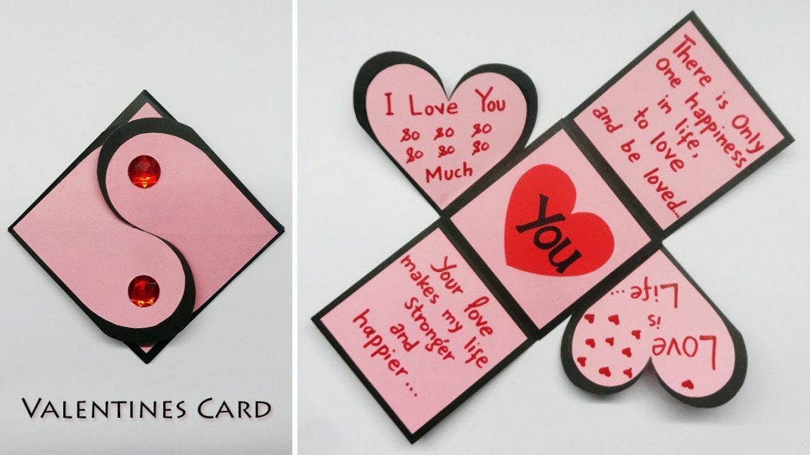 Valentines Day Cards  Valentine Cards Handmade Easy  Love Greeting Cards  Latest Design Handmade