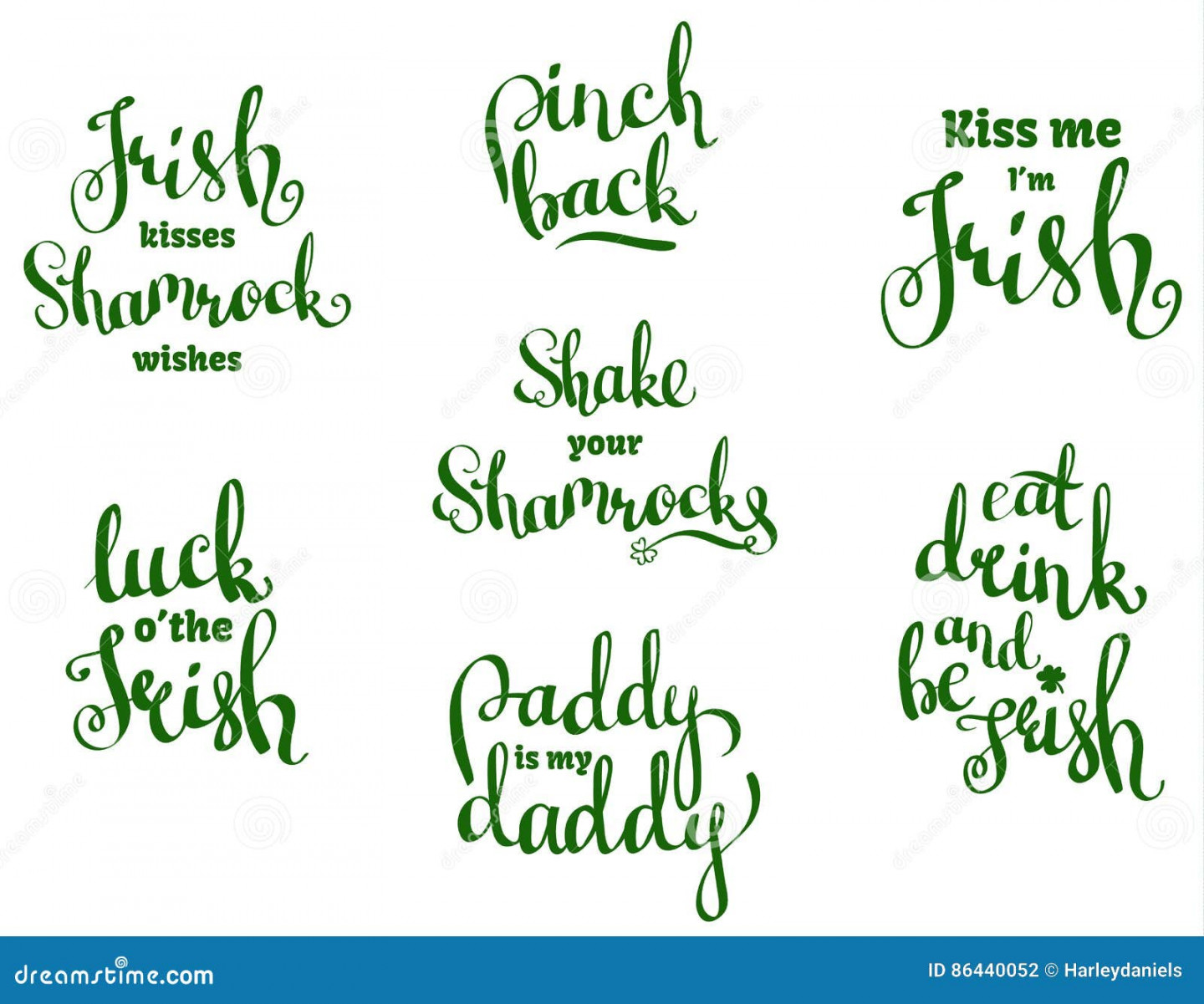 Vector Set with Hand Written Phrases for St