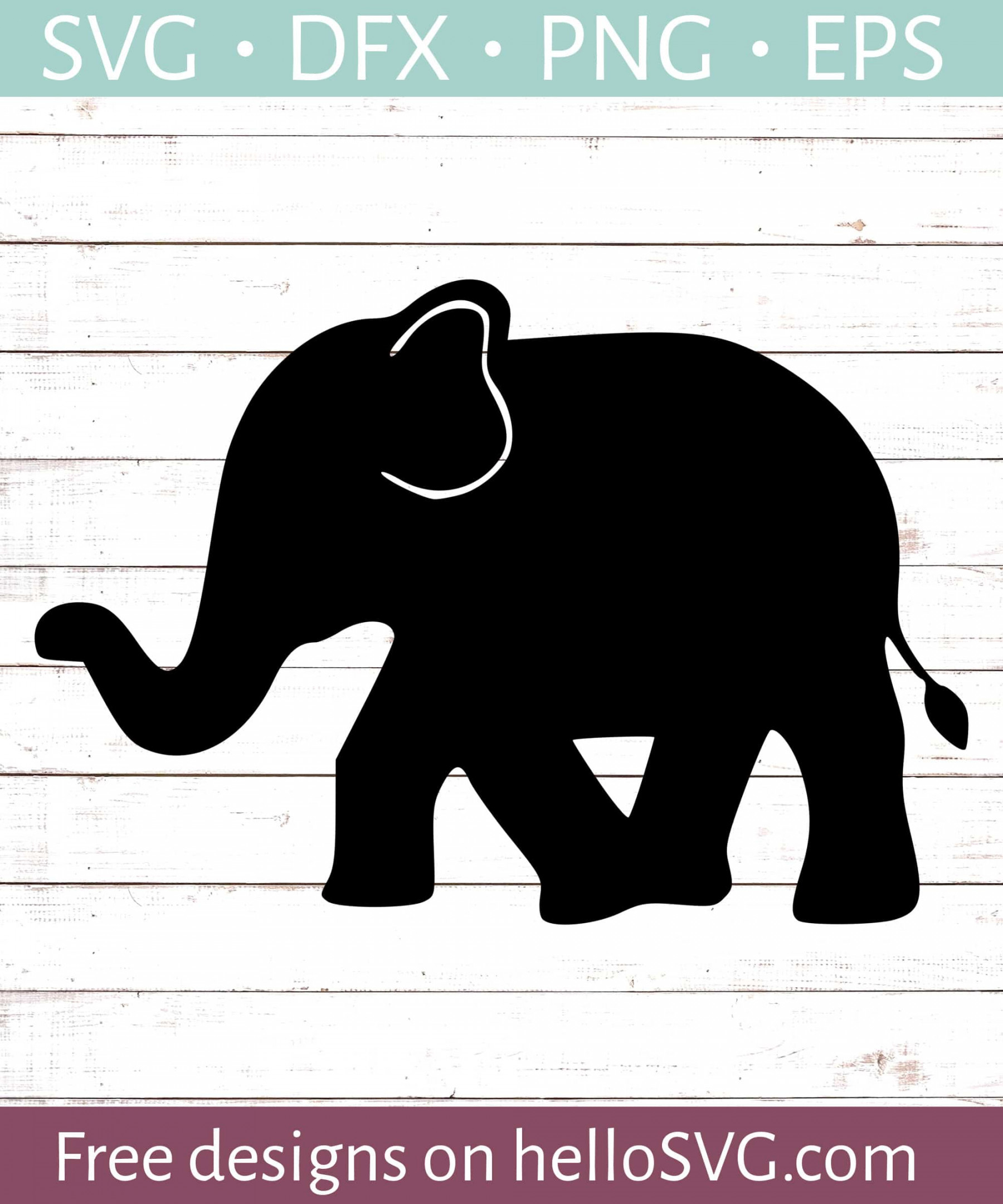 Walking Elephant SVG - Free SVG files  HelloSVG