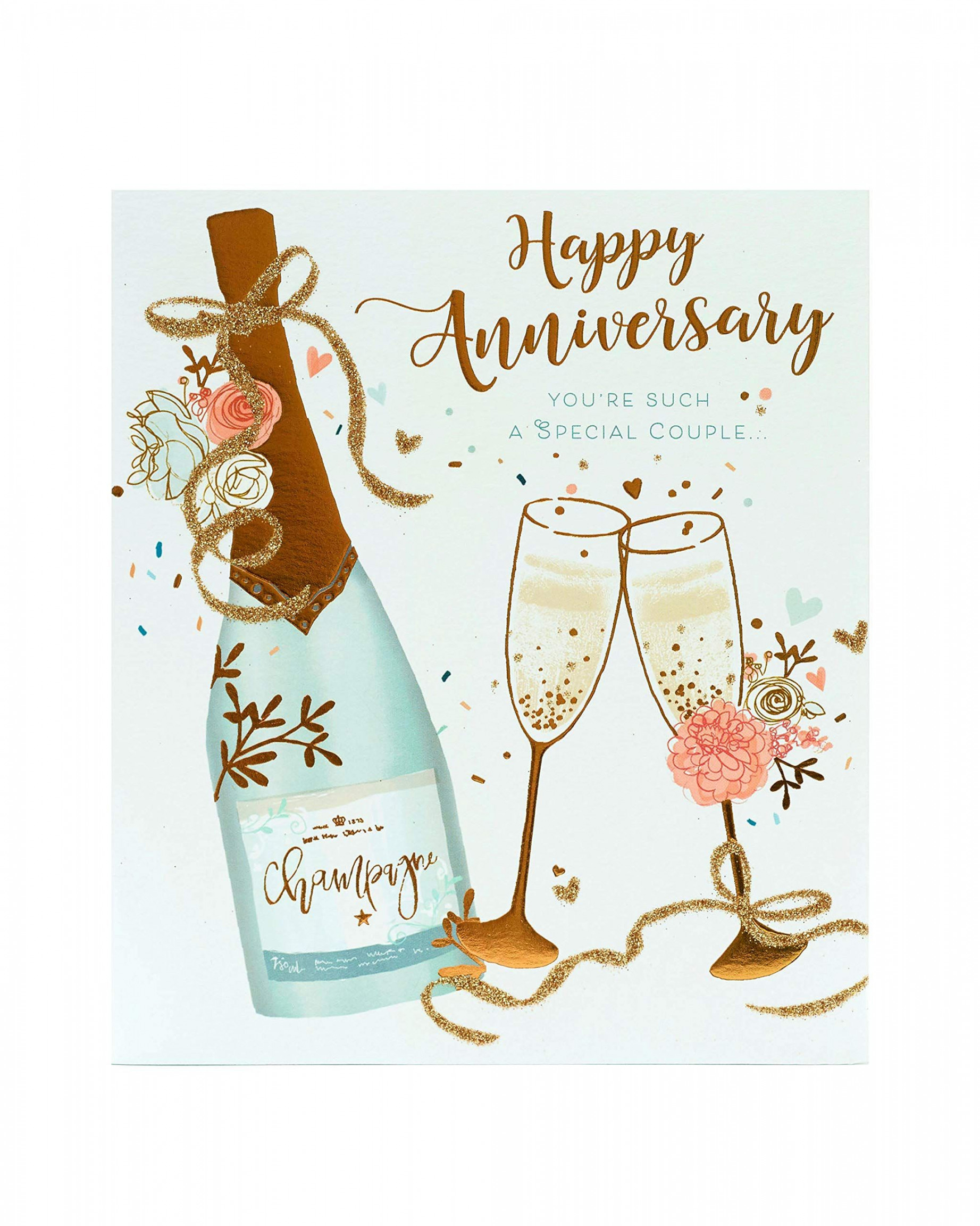 Wedding Anniversary Card - Couples Anniversary Card - for a