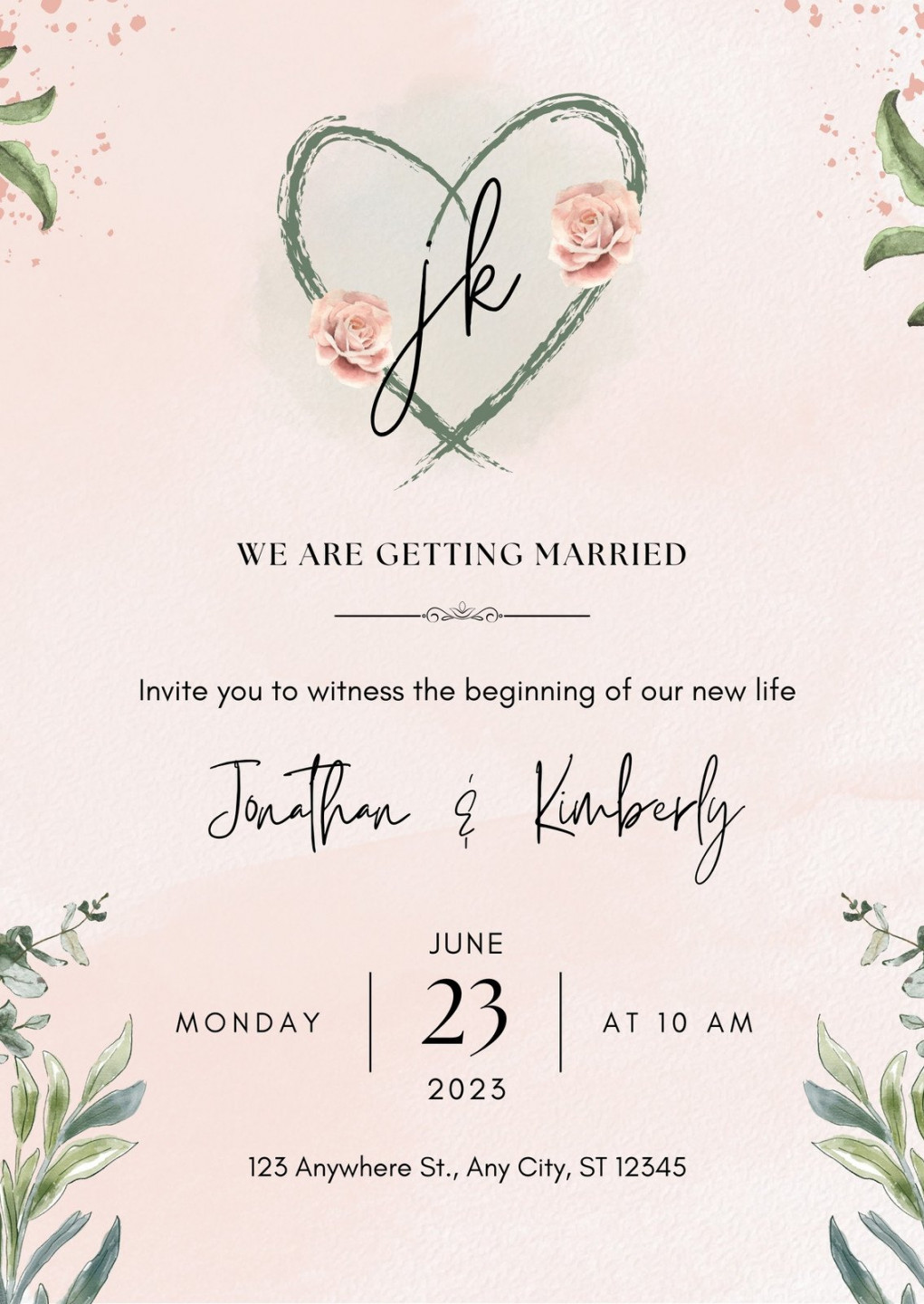 Wedding invitation templates to customize for free  Canva