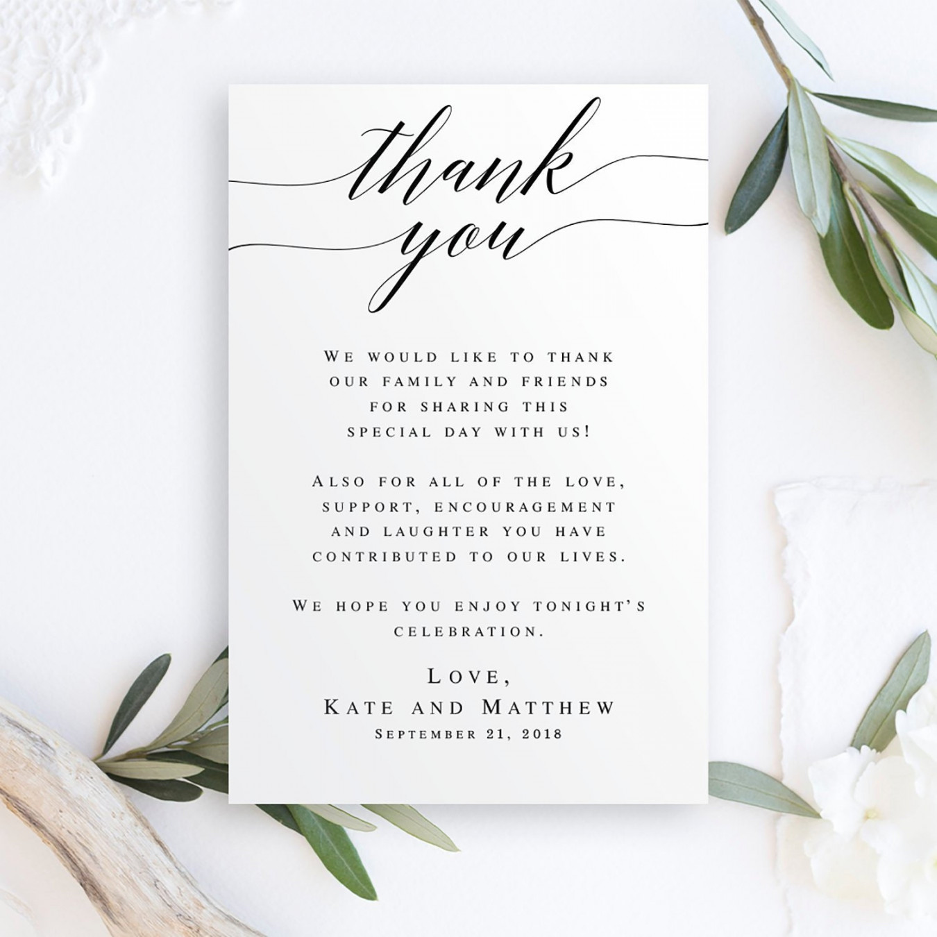 Wedding thank you letters instant download Editable templates