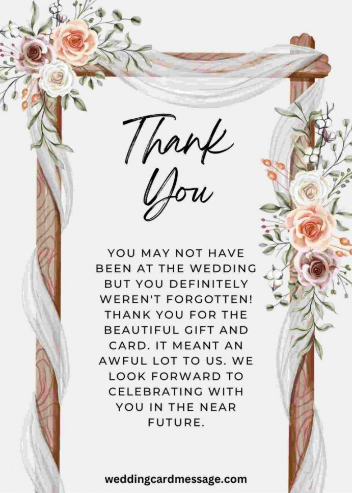 Wedding Thank You Wording for Guests Who Didn