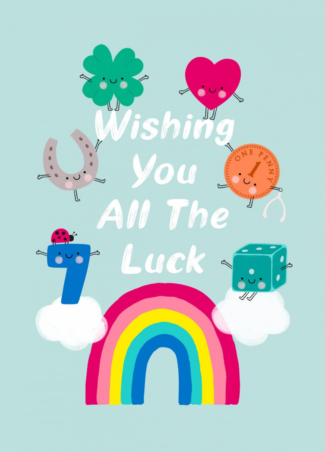 Wishing You All The Good Luck Card  Scribbler