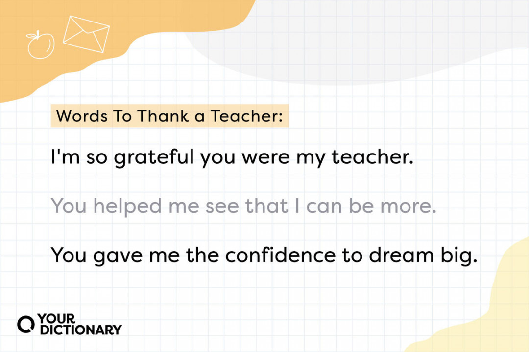 Words To Thank a Teacher: Wonderfully Heartfelt Messages