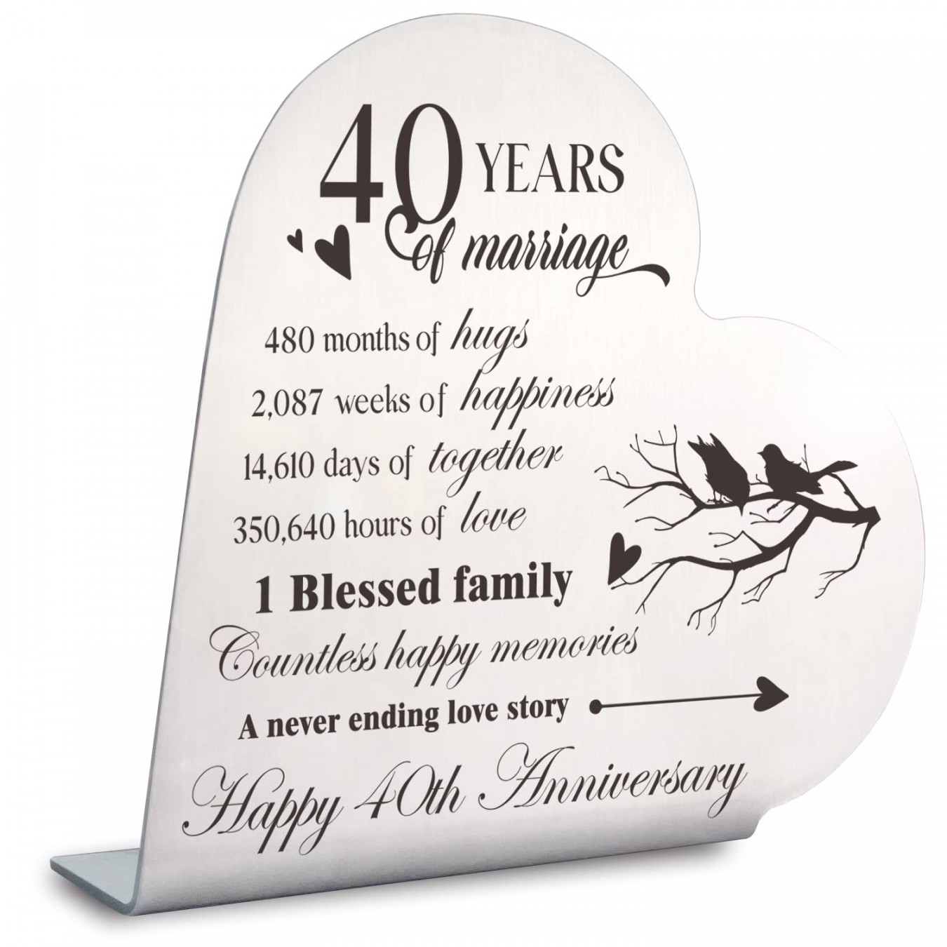 Years of Marriage Gift Wedding Anniversary Heart Marriage Keepsake  Decoration Gift for Couple ParSee more  Years of Marriage Gift Wedding