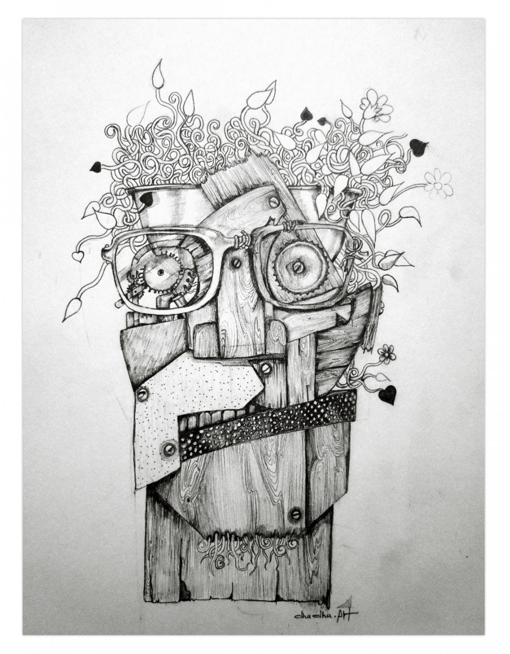 Abstract Pencil Drawing on Behance