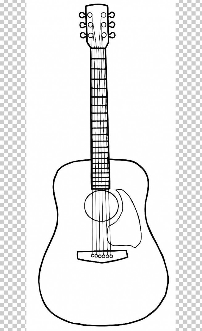 Acoustic Guitar Drawing PNG - Free Download in   Guitar