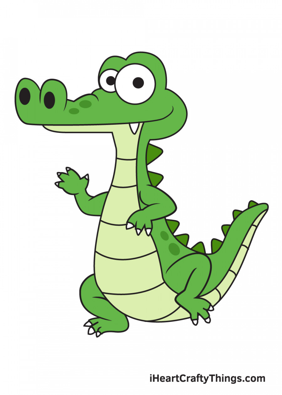 Alligator Drawing - How To Draw An Alligator Step By Step