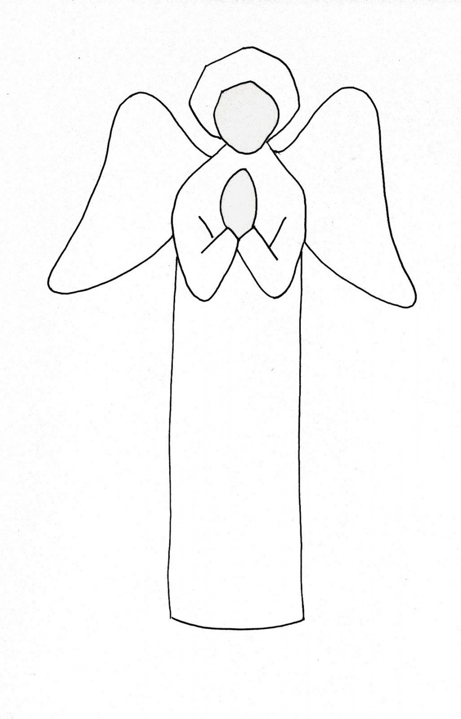 angel conture  Angel drawing easy, Angel drawing, Angel sketch