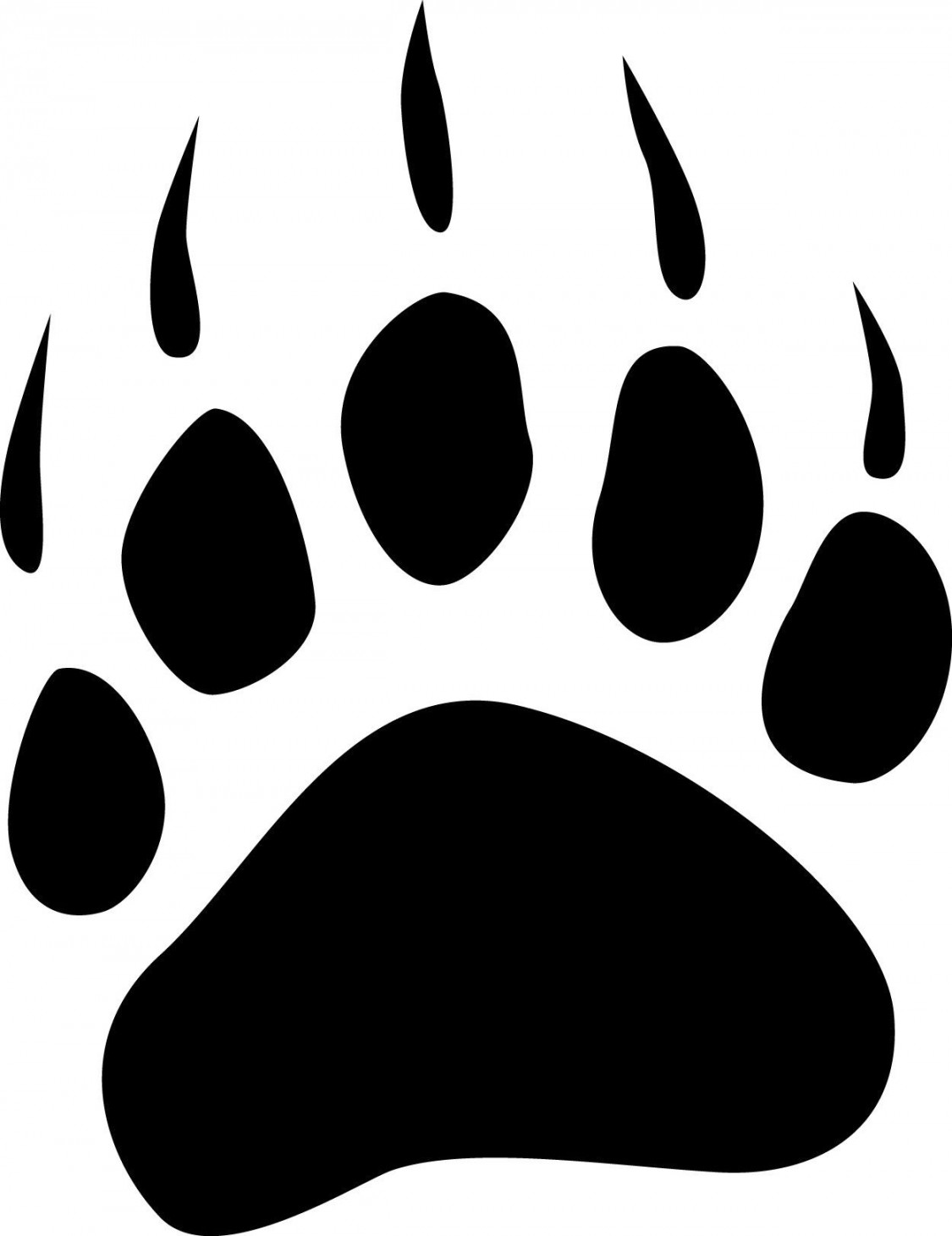 Bear Paw Tracks - ClipArt Best  Paw drawing, Bear paw tattoos