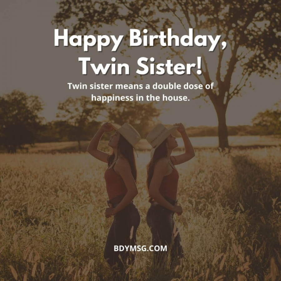 Birthday Wishes for Twin Sisters  Birthday wishes for twins