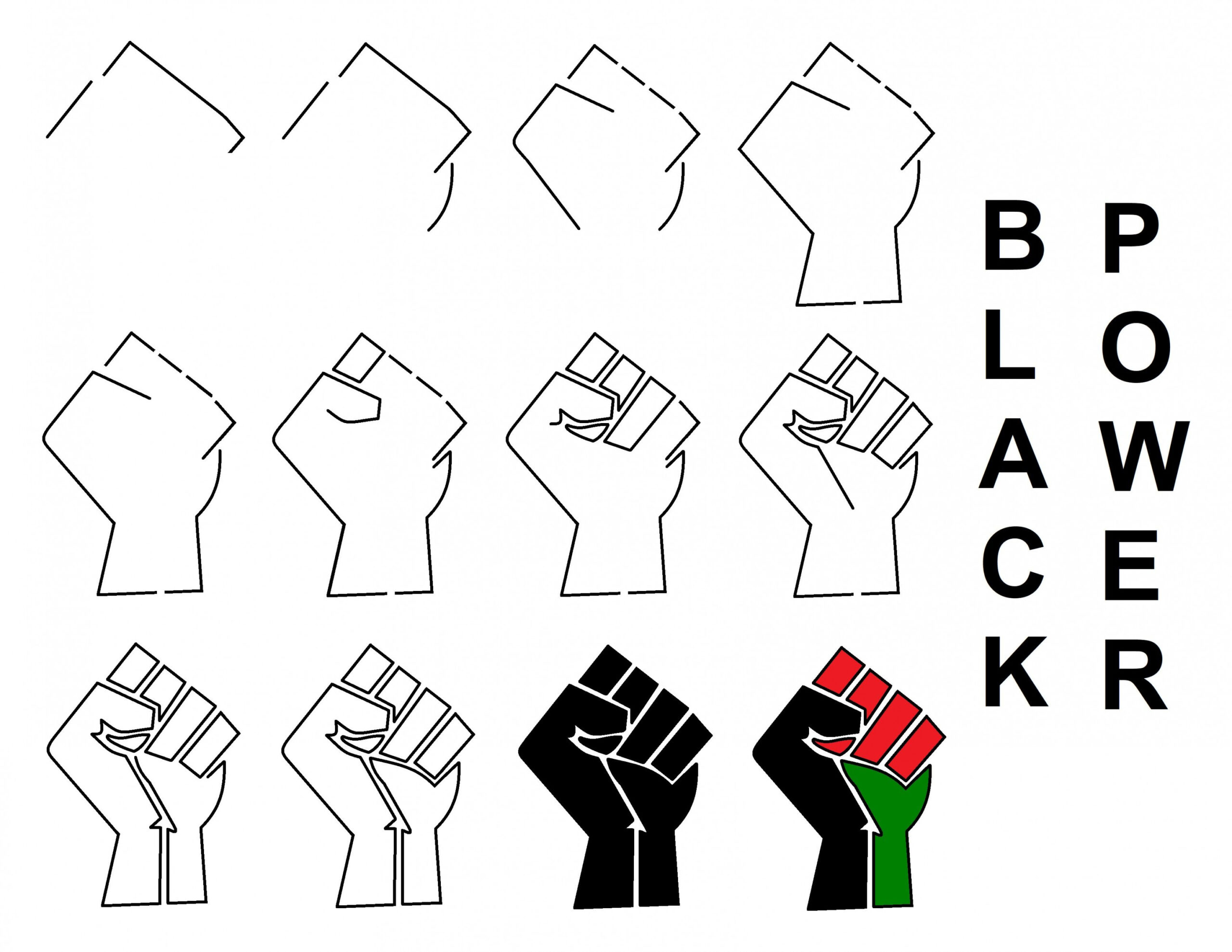 Black Power/Black Lives Matter Fist Logo  Black life matters