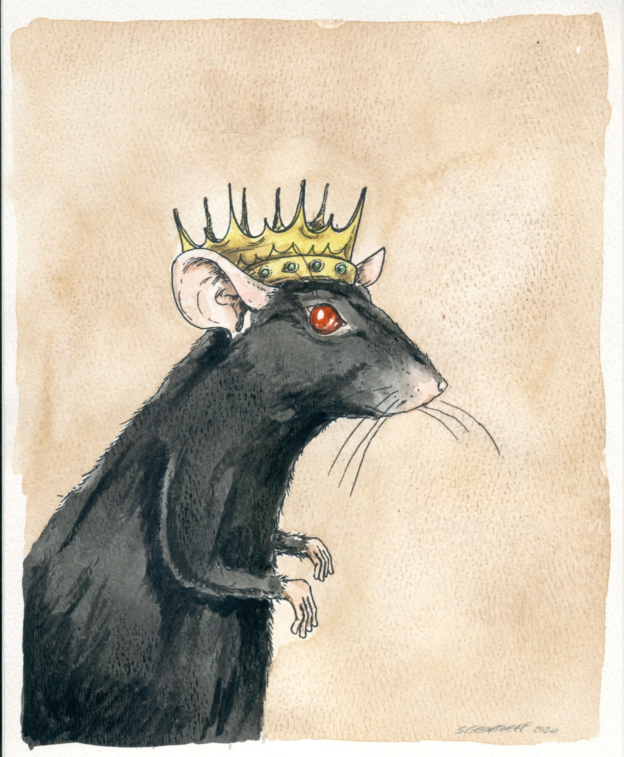 Black Rat King an Original Hand Painted King - Etsy