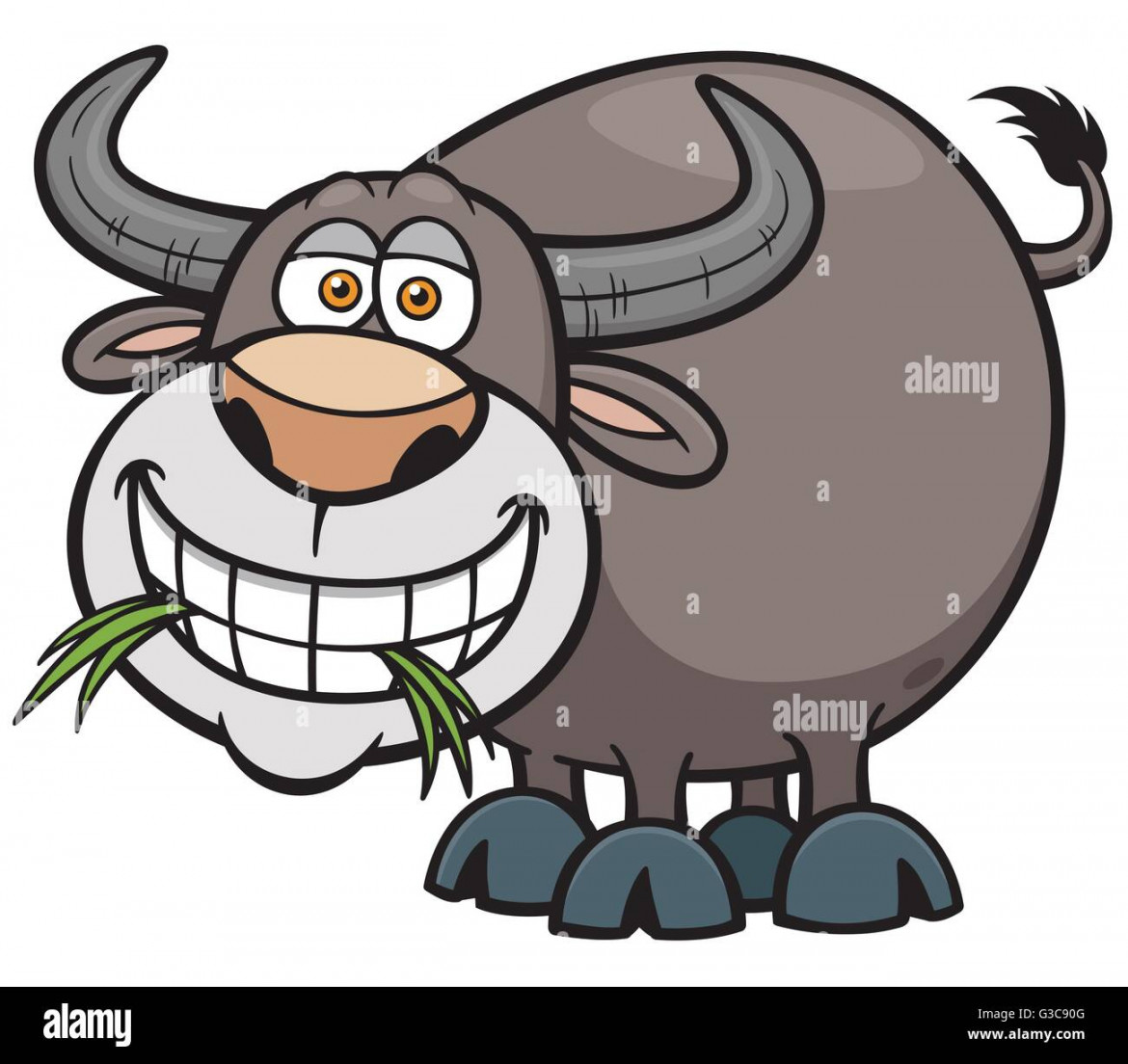 Cartoon buffalo hi-res stock photography and images - Alamy