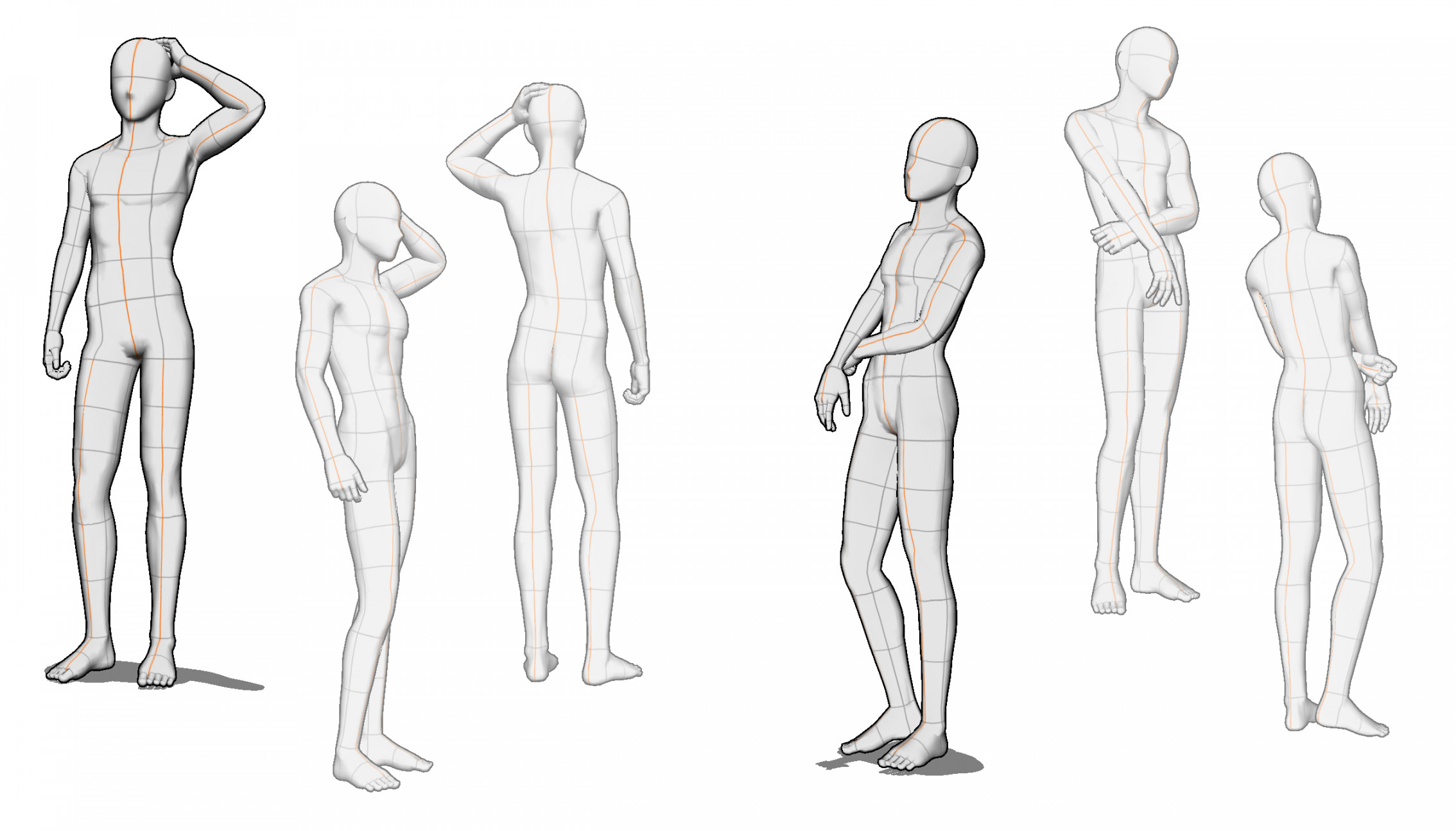 Casual Standing Poses # [] - CLIP STUDIO ASSETS