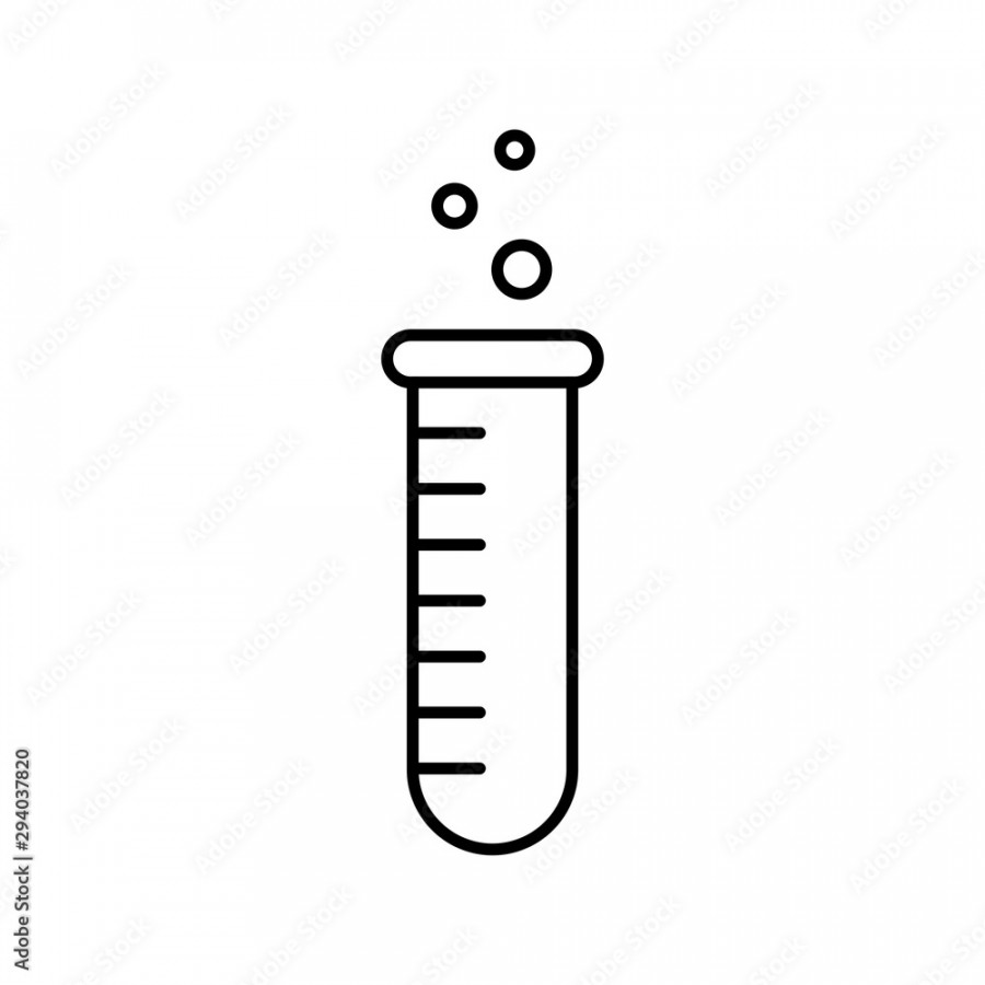 Chemical experiment linear icon