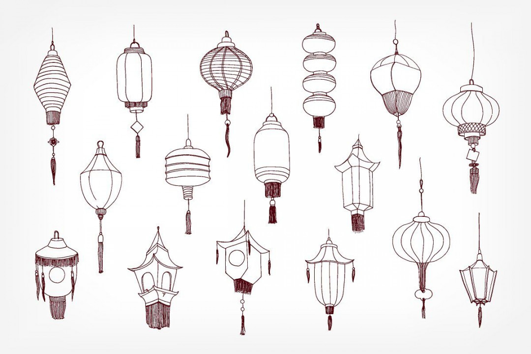 Chinese paper street lanterns bundle  Lantern tattoo, Japanese