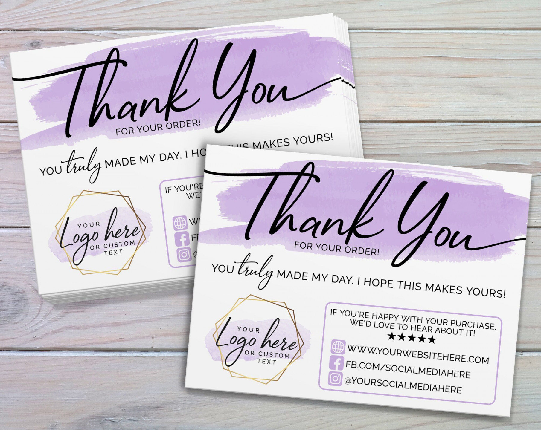 Customer Thank You Cards Small Business Thank Yous Business - Etsy