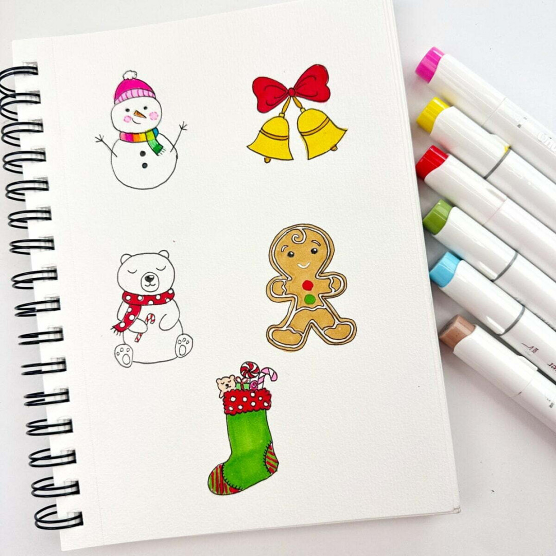 + Cute Christmas Drawing Ideas