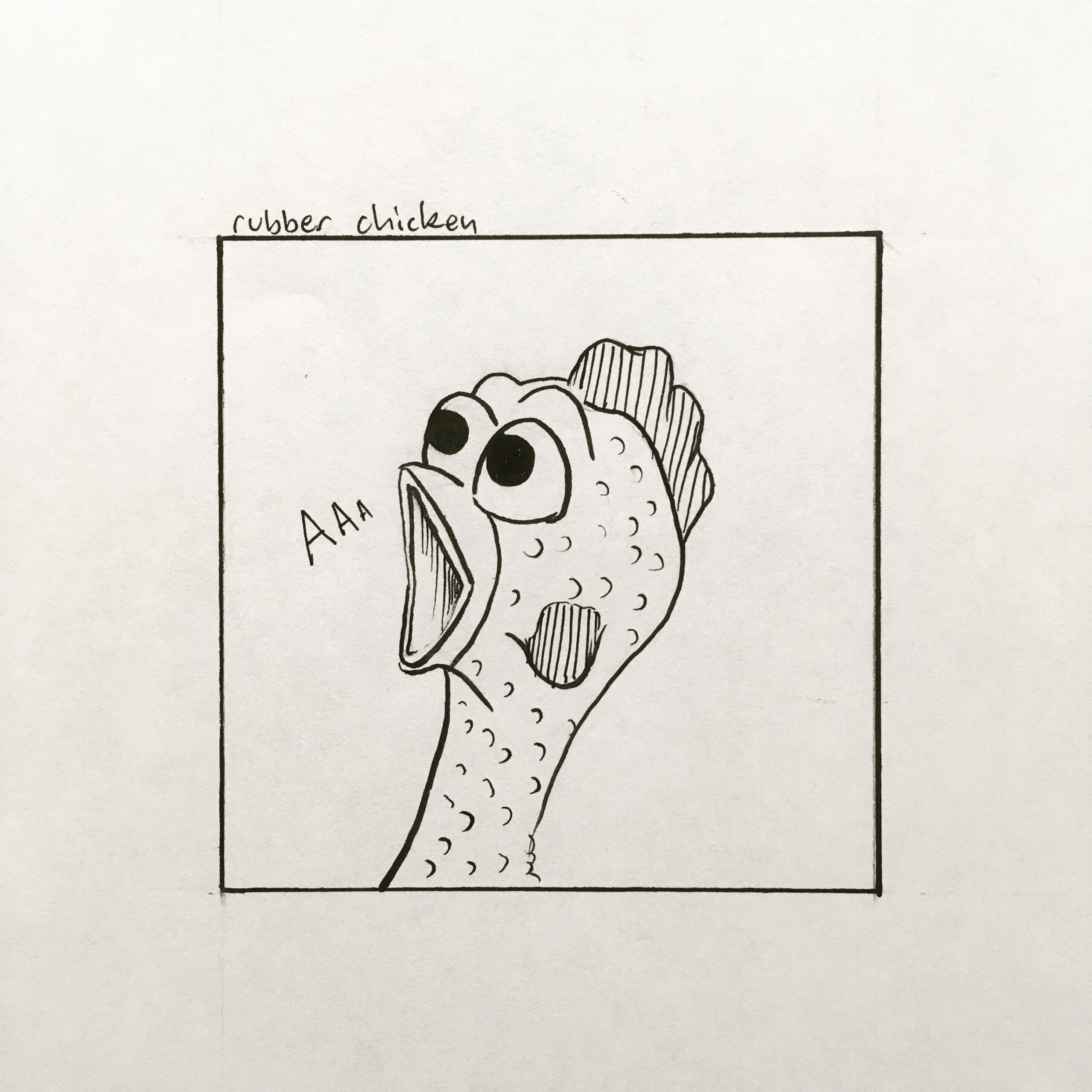 day —agony of the rubber chicken inktober #inktober