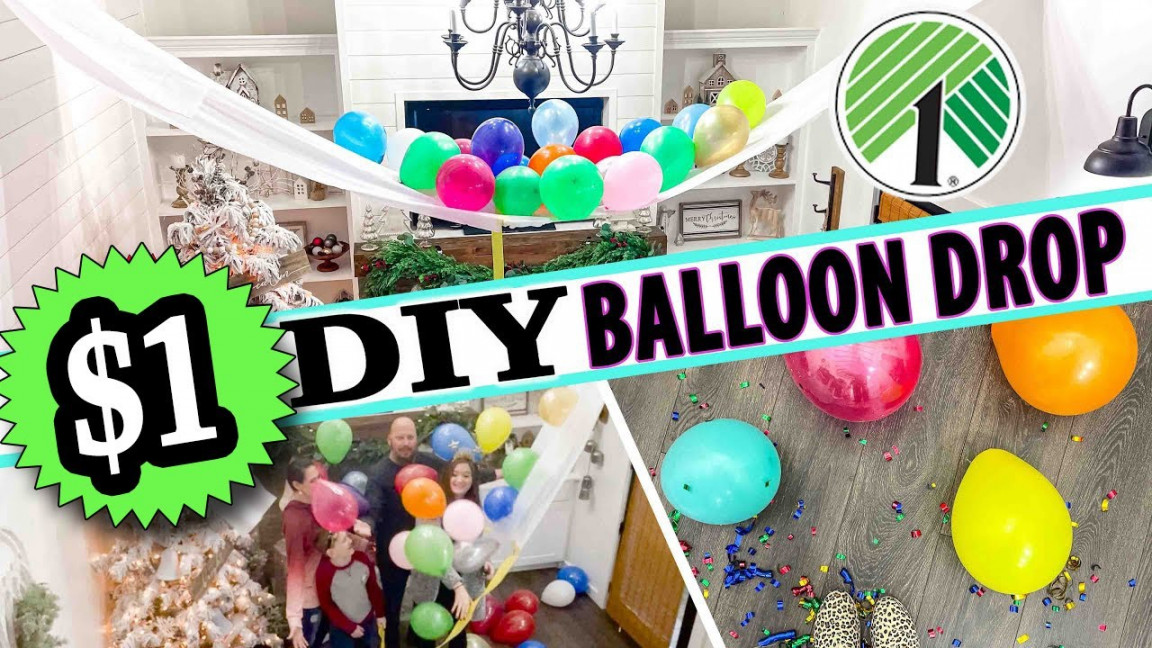 DIY $ Dollar Tree BALLOON DROP! CHEAP New Years & Party Fun you HAVE to  try !